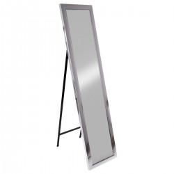 Miroir sur pied en plastique 157X37cm CLASS - Argent
