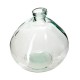 Vase rond en verre recyclé D33cm - Transparent