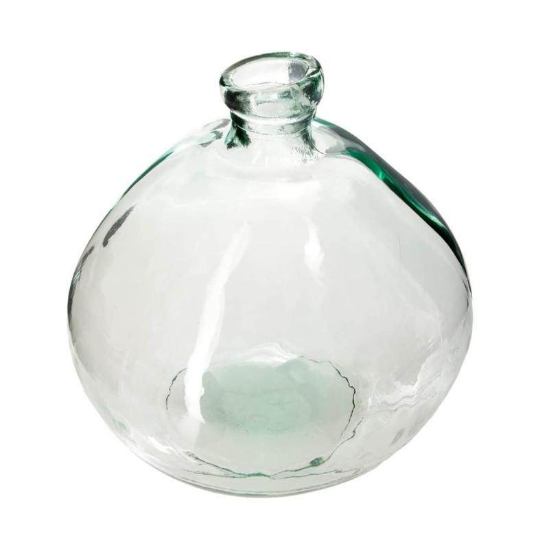 Vase rond en verre recyclé D33 - Transparent - Veo shop