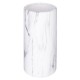 Vase cylindre de déco effet marbre H20cm CONTEMP' HOME - Blanc