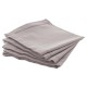 Lot de 4 serviettes de table 40X40cm CHAMBRAY - Gris clair