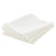 Lot de 4 serviettes de table 40X40cm CHAMBRAY - Blanc