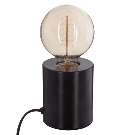 Lampe socle en métal H10cm SABA - Noir