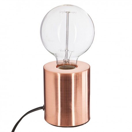 Lampe socle en métal H10cm SABA - Cuivre