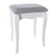 Tabouret de coiffeuse AURELL - Blanc