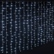Rideaux lumineux 300 LED blanc froid 1,5m - Fil transparent