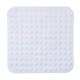 Tapis de douche carré en PVC 54X54cm - Blanc
