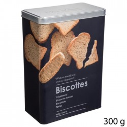 Boîte à biscottes en relief 300g BLACK ÉDITION - Noir