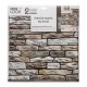 2 Stickers carrelage mur taupe 30X30cm - Taupe