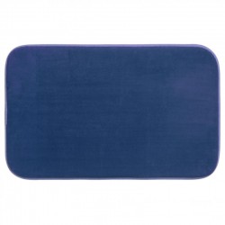 Tapis de salle de bain mémoire de forme 50X80cm - Bleu marine