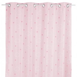 Rideau occultant enfant phosphorescent - Rose