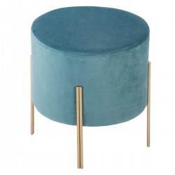 Tabouret en velours BLUSH LIVING - Bleu