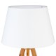 Lampe en bambou H55cm BAHI - Blanc