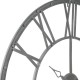 Horloge en métal D70cm VINTAGE - Gris