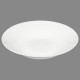 Assiette creuse ronde en porcelaine D20cm PORCELAINE UNIE - Blanc