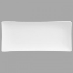 Assiette plate rectangle en porcelaine 31X13cm TOKYO - Blanc