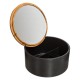 Boîte à couvercle avec miroir intérieur NATURÉO - Noir