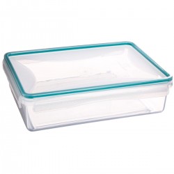 Boîte rectangle en plastique 2,16L CLIP EAT - Bleu