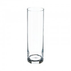 Vase droit en verre H26cm FLORA - Transparent