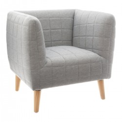 Fauteuil molletonne SWAGGY - Gris