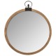 Miroir en bois à gousset D74cm VINTAGE LOFT - Marron