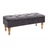 Banquette coffre en velours ATELIER D'HIVER - Gris