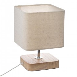 Lampe à poser en bois H21cm TOXEY - Beige