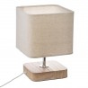 Lampe à poser en bois H21cm TOXEY - Beige