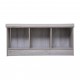 Banc en bois avec 3 cases MIX'nMODUL - Gris