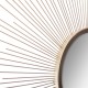 Miroir bombé soleil D70cm - Doré