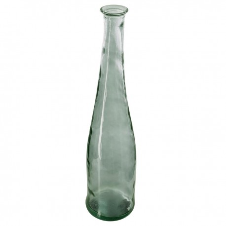 Vase long en verre recyclé H80cm - Kaki