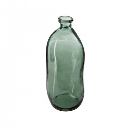 Vase bouteille en verre recyclé H51cm - Kaki