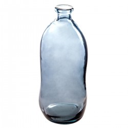 Vase bouteille en verre recyclé H73cm - Orage