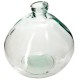 Vase rond en verre recyclé D45cm - Transparent
