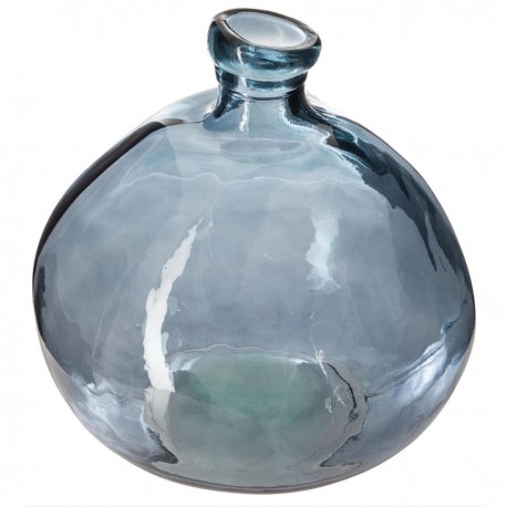 Vase rond en verre recyclé D45cm - Orage