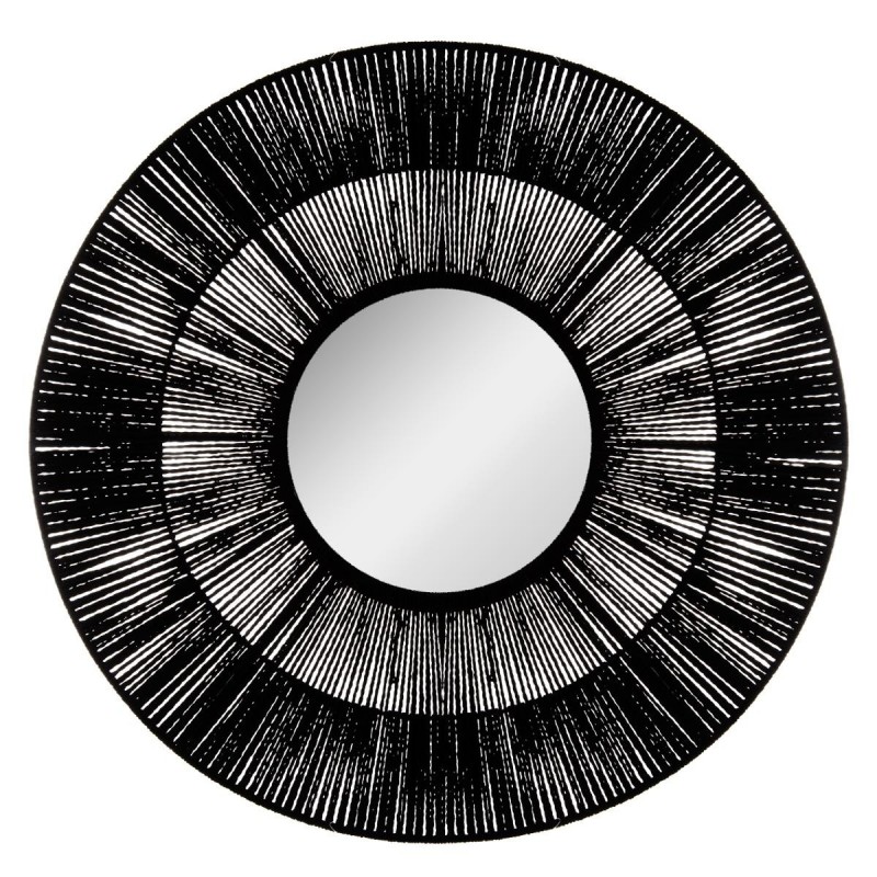 Miroir corde D76cm ALLURE ETHNIQUE - Noir - Veo shop