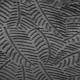 Plaid feuilles en flanelle 3D 125X150cm THE COLONIAL FACTORY - Gris