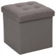 Pouf coffre pliable LYSANDRE - Gris