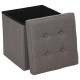 Pouf coffre pliable LYSANDRE - Gris