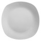 Assiette plate en porcelaine D25cm PLAZA - Blanc