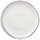 Assiette plate D27cm SOFT GREY - Blanc