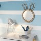 Miroir lapin en bambou WILD - Beige