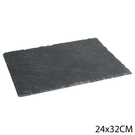Assiette ardoise rectangle 24X32cm - Noir