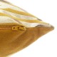 Coussin en velours détail doré 40X40cm TROPIC - Ocre