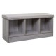 Banc en bois avec 3 cases MIX'nMODUL - Gris