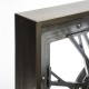Pendule mécanique carrée en métal 80X80cm - Gris