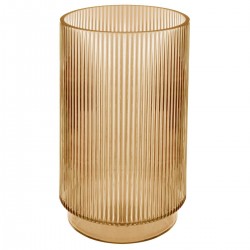 Vase cylindre en verre H25cm SLOW TIME - Caramel