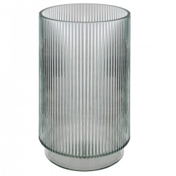 Vase cylindre en verre H25cm SLOW TIME - Céladon