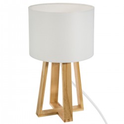 Lampe sur pieds en bois H35cm MOLU - Blanc