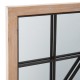 Miroir rectangle en bois et métal H165cm - Bois